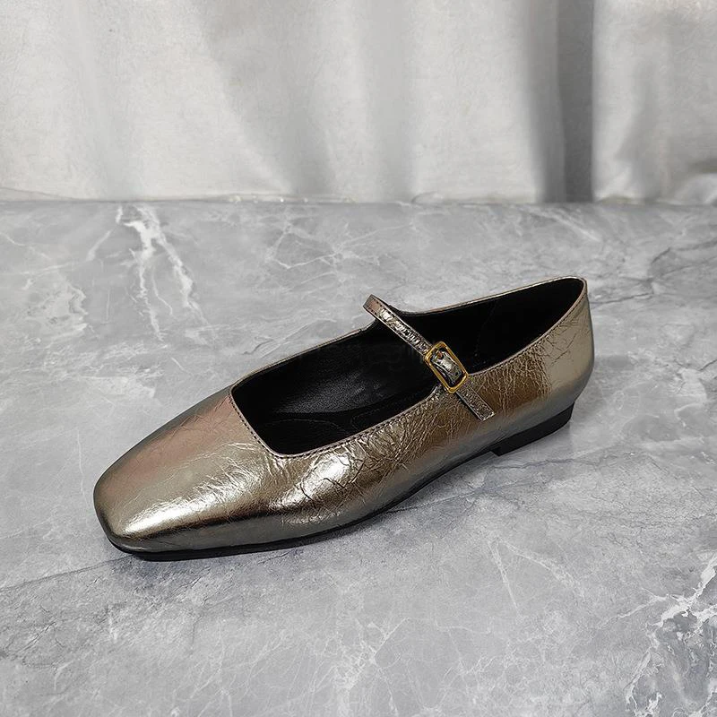 Garaouy 2024 новые женские весенние летние модные туфли с квадратным носком Мэри Джейн