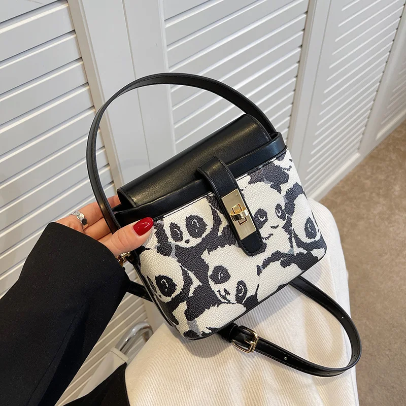 

Vintage Mini PU Leather Luxury Brand Bucket Crossbody Bags with Short Handle Handbags Designer Shoulder Bags for Women Fashion