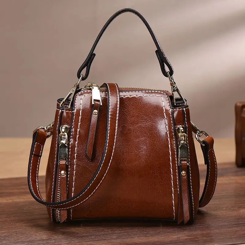 

Small Leather bags For Women Tote bucket Bag 2023 Fashion Purses And Handbag Luxury Messenger Shoulder Square Bags Bolso