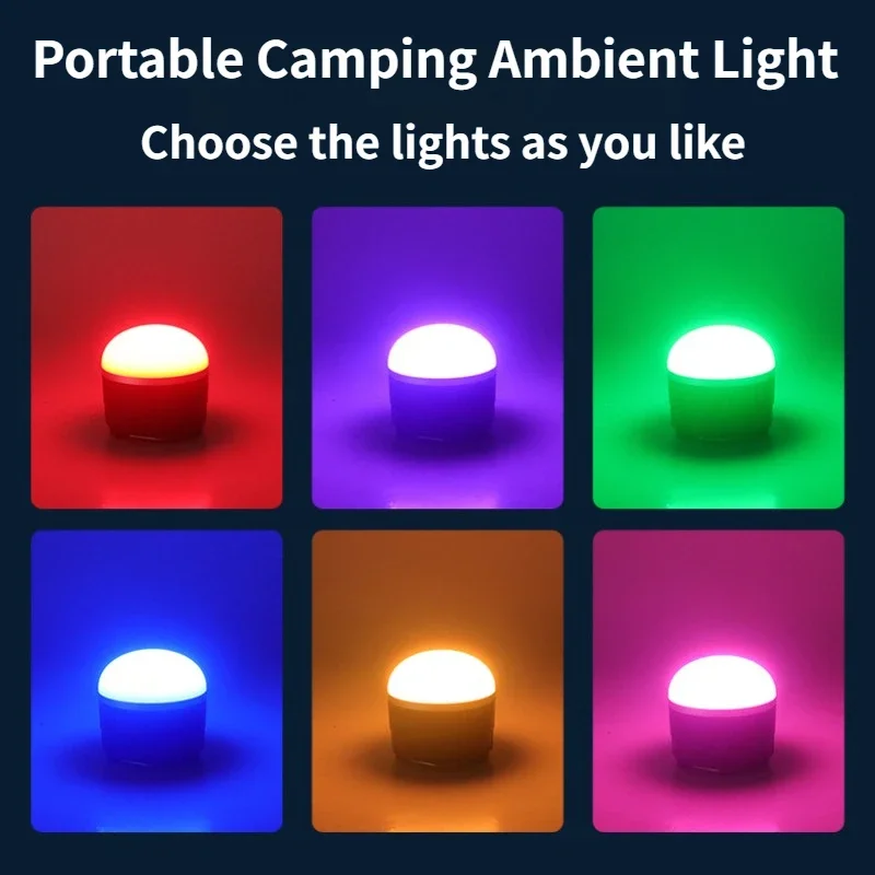 Перезаряжаемый светодиодный фонарь для кемпинга портативный подвесной