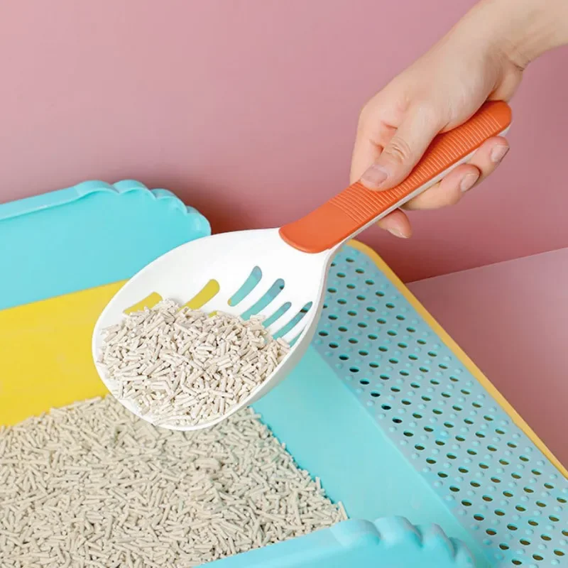 

Cat Litter Scoop Big Hollow Out Cat Litter Shovel Poop Filter Candy Color Sand Scoops for Cats Toilet Cleaning Cats Poop Scoop