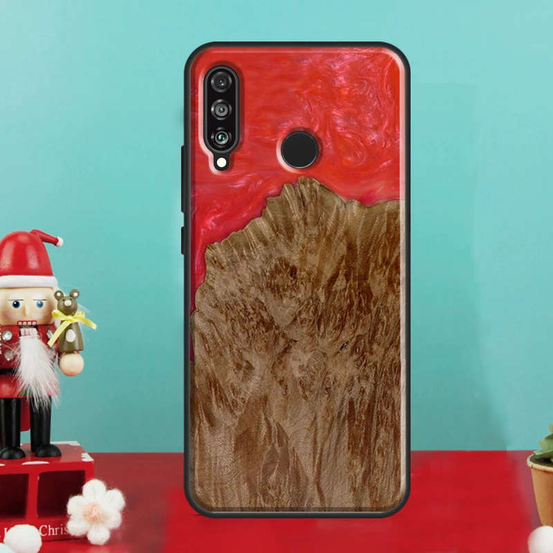 Фото Защитный чехол из дерева и смолы для Huawei Nova Y73 Y90 Y70 Y72 Y61 Y91 7i 8i 11i 12i 12s 9 10 SE P30 P40 Lite P60 Pro №3