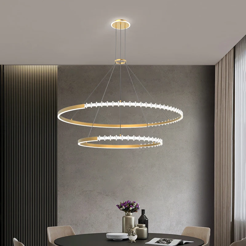 Люстра для гостиной современная простая светящаяся сетчатая Рабочая