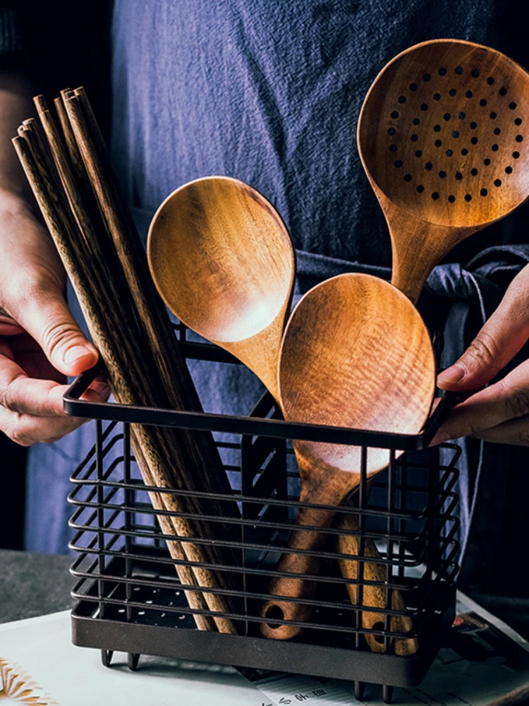 Деревянная кухонная ложка искусственная рисовая лопатка из тикового дерева