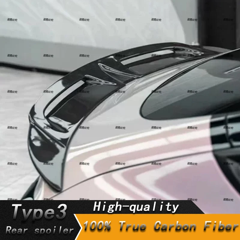 Для 2019-2023 Tesla Model3 100% Настоящее углеродное волокно высокое качество задний спойлер