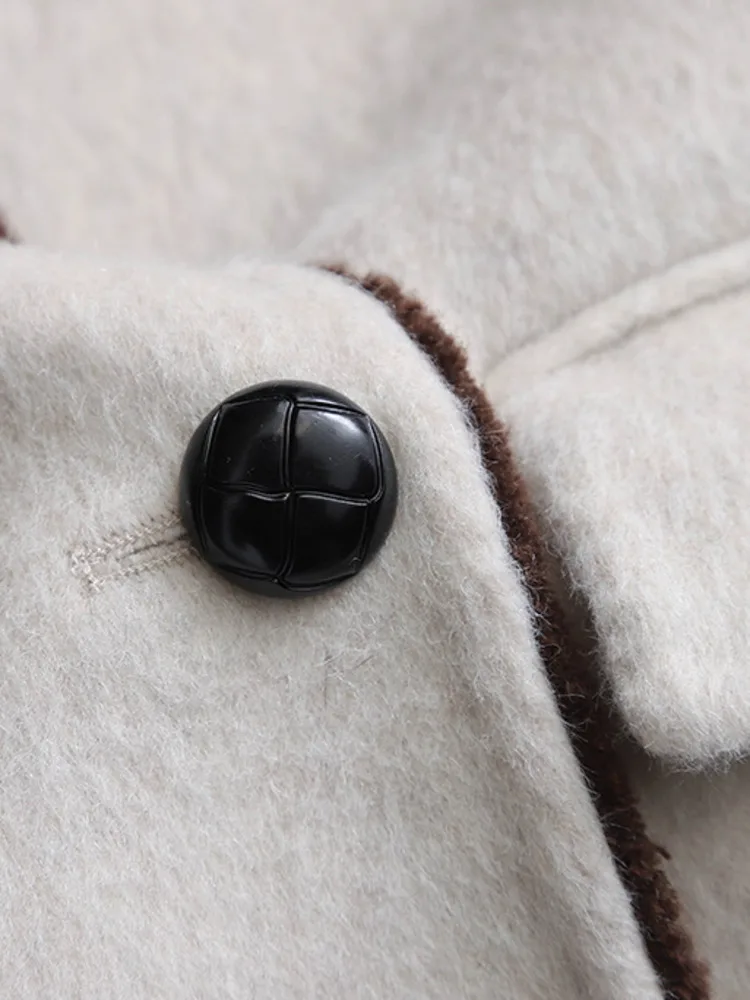 BZVW Elgelant женское двойное шерстяное пальто 2024 осень-зима новое универсальное с