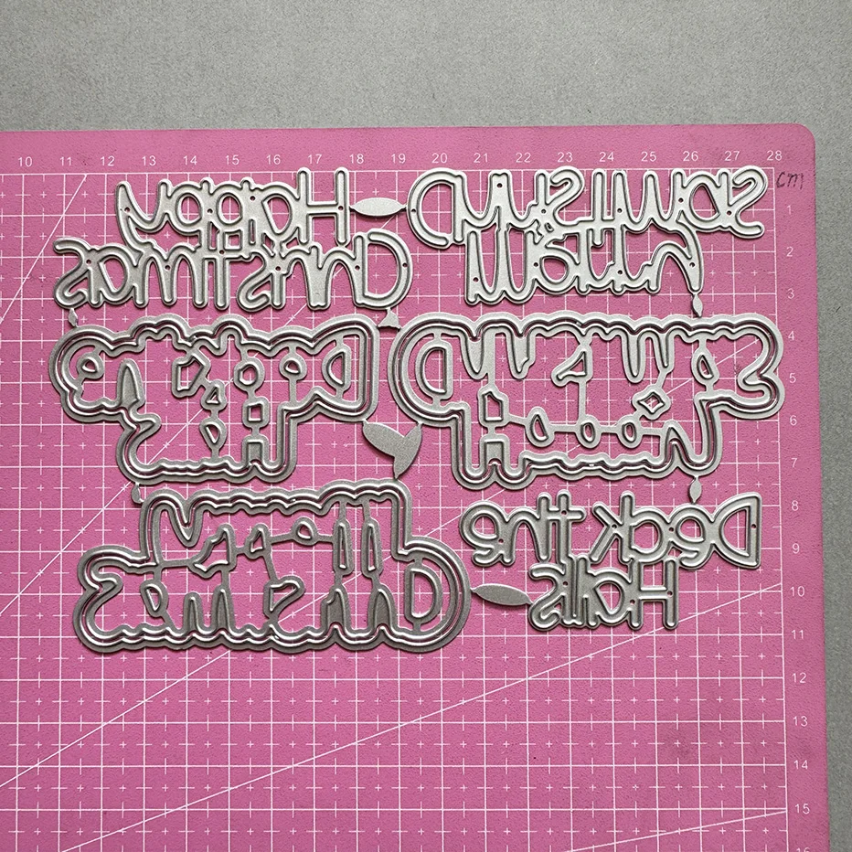 Новинка 2024 рождественский алфавит вырубные штампы для скрапбукинга распродажа