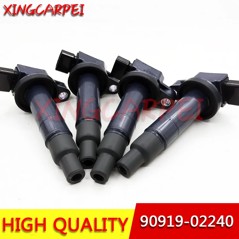 

High Quality 4pcs 90919-02240 90919-02265 Car Ignition Coil For Toyota Scion xA xB Yaris Echo Prius 1.5 9091902240 9091902265