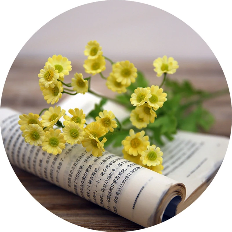 

Simulation Chamomile Artificial Daisy Flowers Fake Chrysanthemum Daisies Bouquet Wedding Bidal Home Decor
