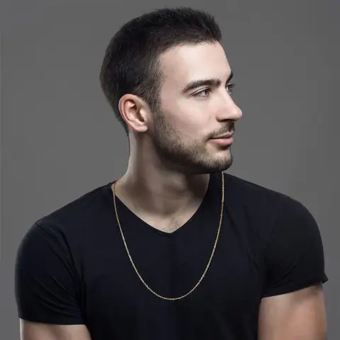 Цепи из нержавеющей стали SEVENWELL, золотого цвета, 10 шт.