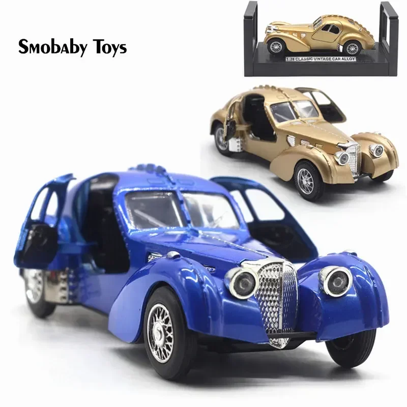 1:28 роскошная модель автомобиля из настоящего сплава сплав Bugatti 57SC классический