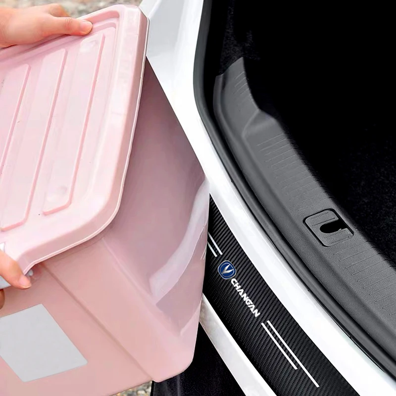 Автомобильный багажник из углеродного волокна защитная наклейка на задний