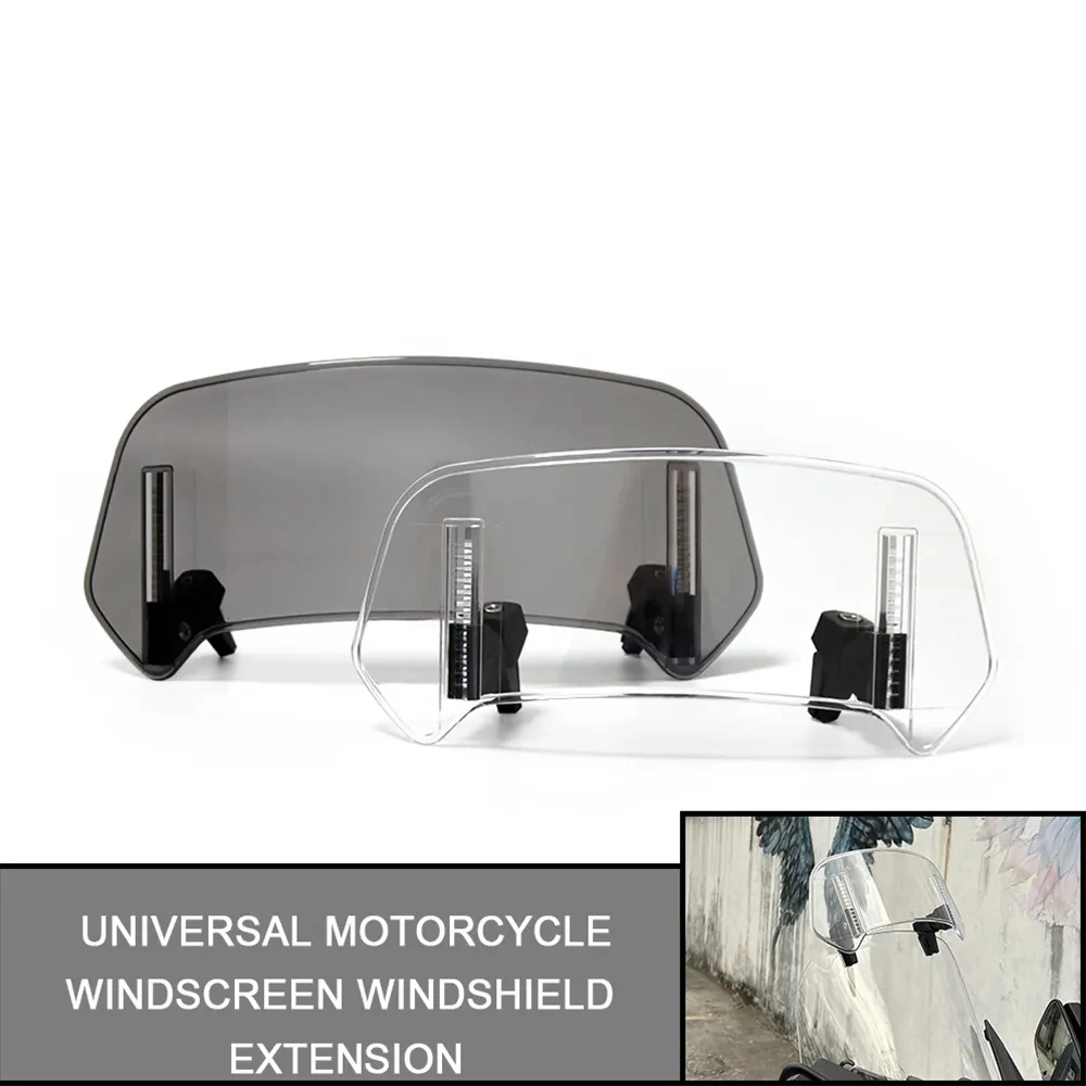 

Universal Motorcycle Windscreen Windshield Extension Spoiler Wind Deflector For Yamaha For BMW ​For KAWASAKI ​For DUCATI