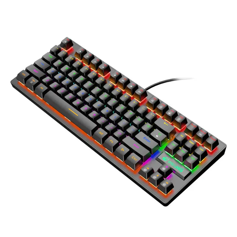 

K2 Mechanical Keyboard 87-key Green axis USB Interface RGB Backlight Wired Gaming Keyboards For Gamers PC laptops