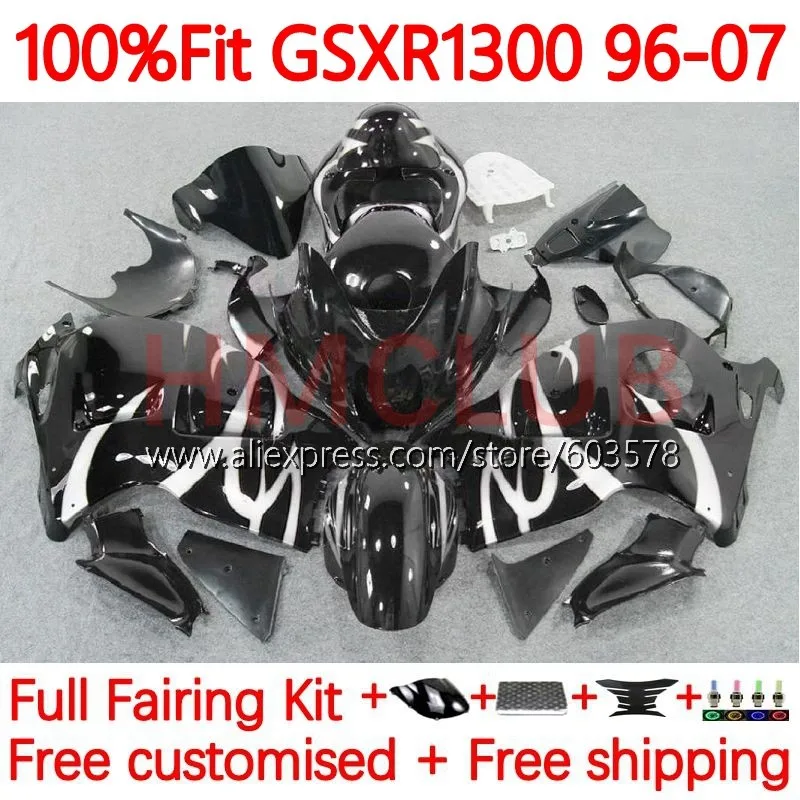 

Injection For SUZUKI Hayabusa GSXR1300 GSXR 1300 CC 96 97 98 99 00 01 02 2003 2004 2005 2006 2007 Fairings 104No.78 black gloss