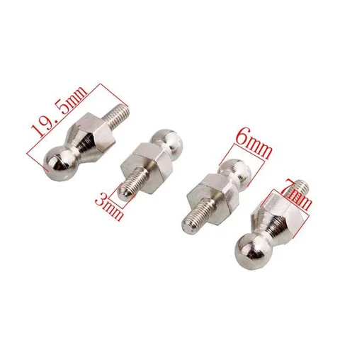 RC 4PCS 08021 Metal Shock Ball Head Holder For 1/10 HSP 94108 94109 94110 94111 94112 94115 94188 Off-Road Buggy Truck SparePart
