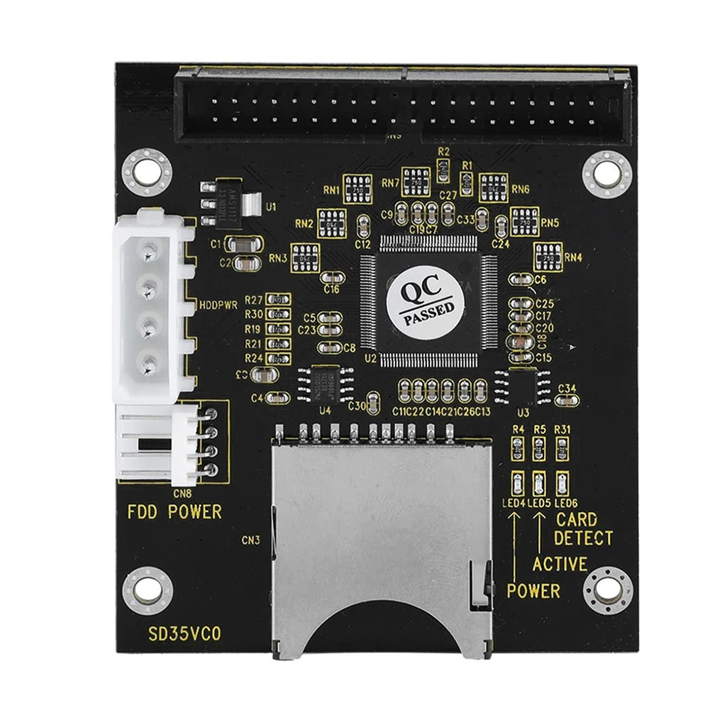 

Переходник для SD-карты на IDE 2,5/3,5 дюйма, адаптер для SD-карты памяти, конвертер для ноутбука HDD, 44 контакта, наружный порт, 44 контакта, адаптер, преобразователь SD 3,0