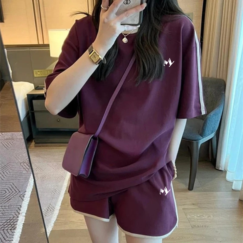 

Korean Golf Wear 2023 Golf Tee New Two Piece Women's Golf Wear Summer South Scape Golf Suits Tennis Shorts Women's Golf Clothes