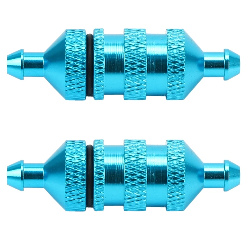

2X 1/8 1/10 RC модель автомобиля запасные части Топливный фильтр Nitro для HSP 02156 94122 94188, синий
