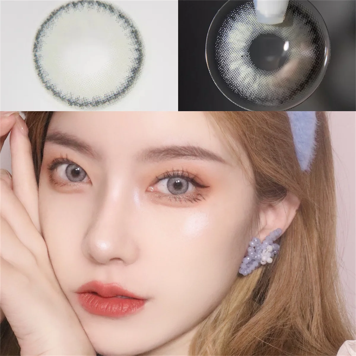 Цветные контактные линзы tuatara для глаз большая красота ученики косметика мягкие