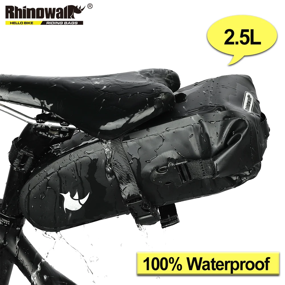 

Сумка-седло для велосипеда Rhinowalik, 1,5 л, 2,5 л
