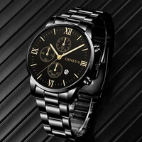 new brand mens watche luxury men business casual stainless steel quartz wristwatch male leather bracelet watch relogio masculino