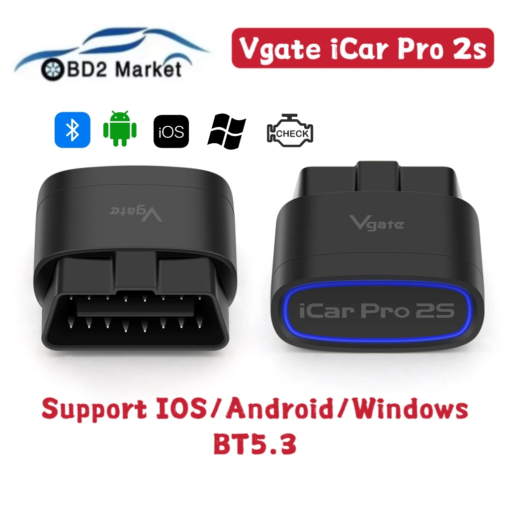 Новый автомобильный диагностический инструмент Vgate iCar Pro 2s Bluetooth 5 3 с поддержкой
