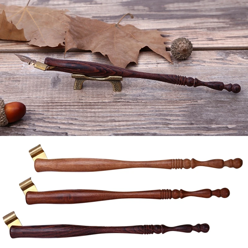 

Деревянный держатель для перьев OOTDTY