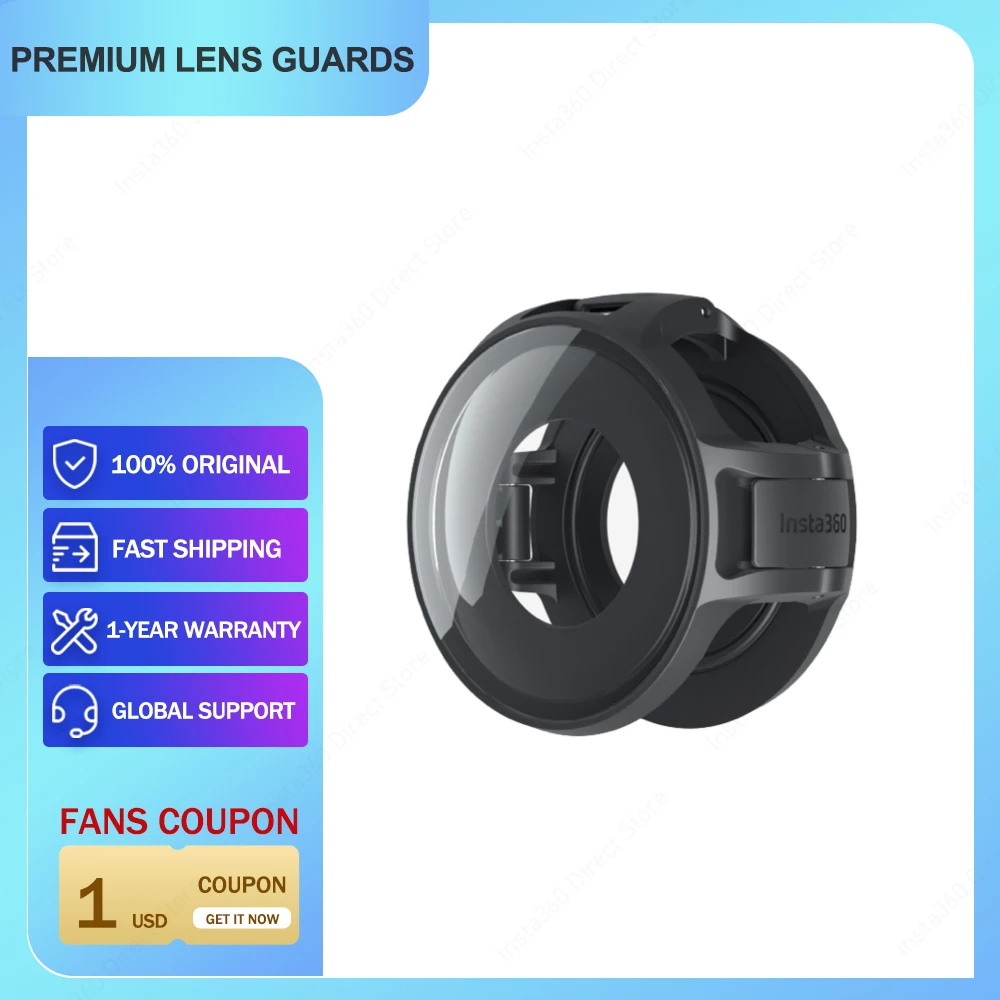 

Original Insta360 ONE X2 Premium Lens Guards 10m Waterproof Complete Protection for One X 2 Accessories