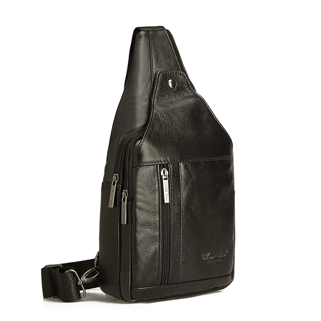 Нагрудная Сумка-слинг из натуральной воловьей кожи для мужчин модные сумочки
