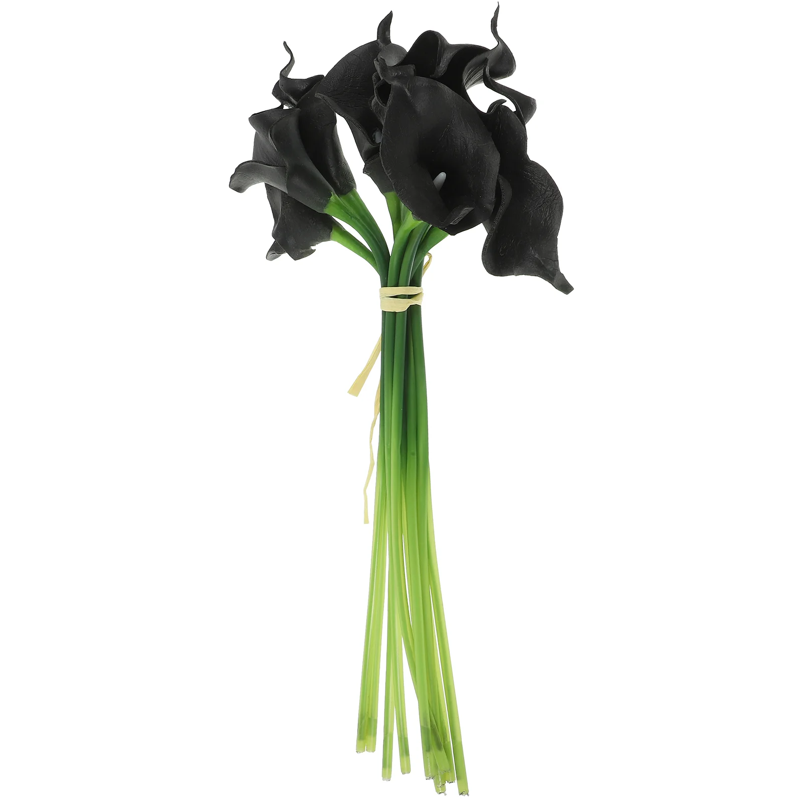 

10 Pcs Fake Flowers Artificial Bouquet Bouquets Black Home Decors Decorate Living Room Arrangement Plastic Kit