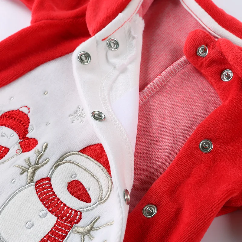 Детские бархатные комбинезоны одежда для новорожденных унисекс с длинными