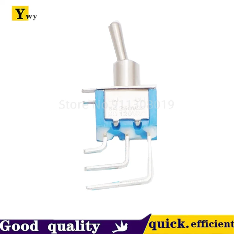 5 шт./лот MTS102 изогнутая ножная кнопка переключатель фотоотверстие 6 мм 3-контактный 2-й шестеренок изогнутая ножка 6A MTS102C4