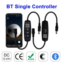 dc5 24v single color led controller wireless mini bluetooth dimmable controller for 3014 cob 2835 5050 5730 led strip light