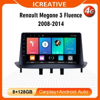 2 din car radio multimedia video player navigation gps for renault megane 3 fluence android car stereo head unit with frame wifi