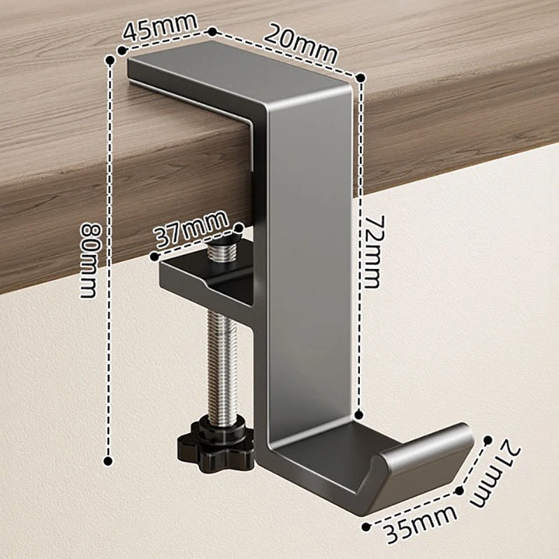 

Регулируемый металлический крючок для стола