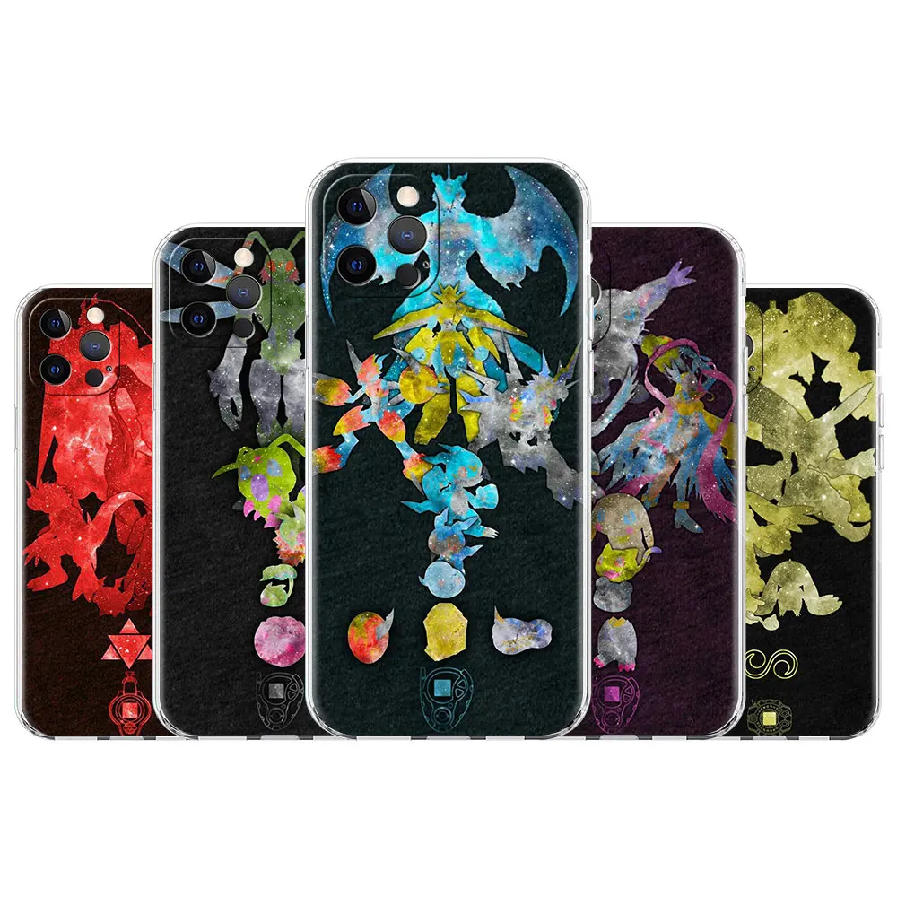 

SmartPhone Case for Apple iPhone 13 12 11 Pro Max 8 7 Plus X XS XR 6 6S Soft Funda Para Movil Clear Cover Digimon Evolution
