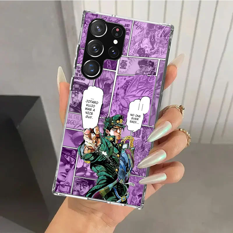 Чехол для телефона с аниме JoJo ODD Adventur Samsung Galaxy Note 20 Ultra 10 Plus 9 8 M12 M21 M30S M51 M52 J4 J6 + J8