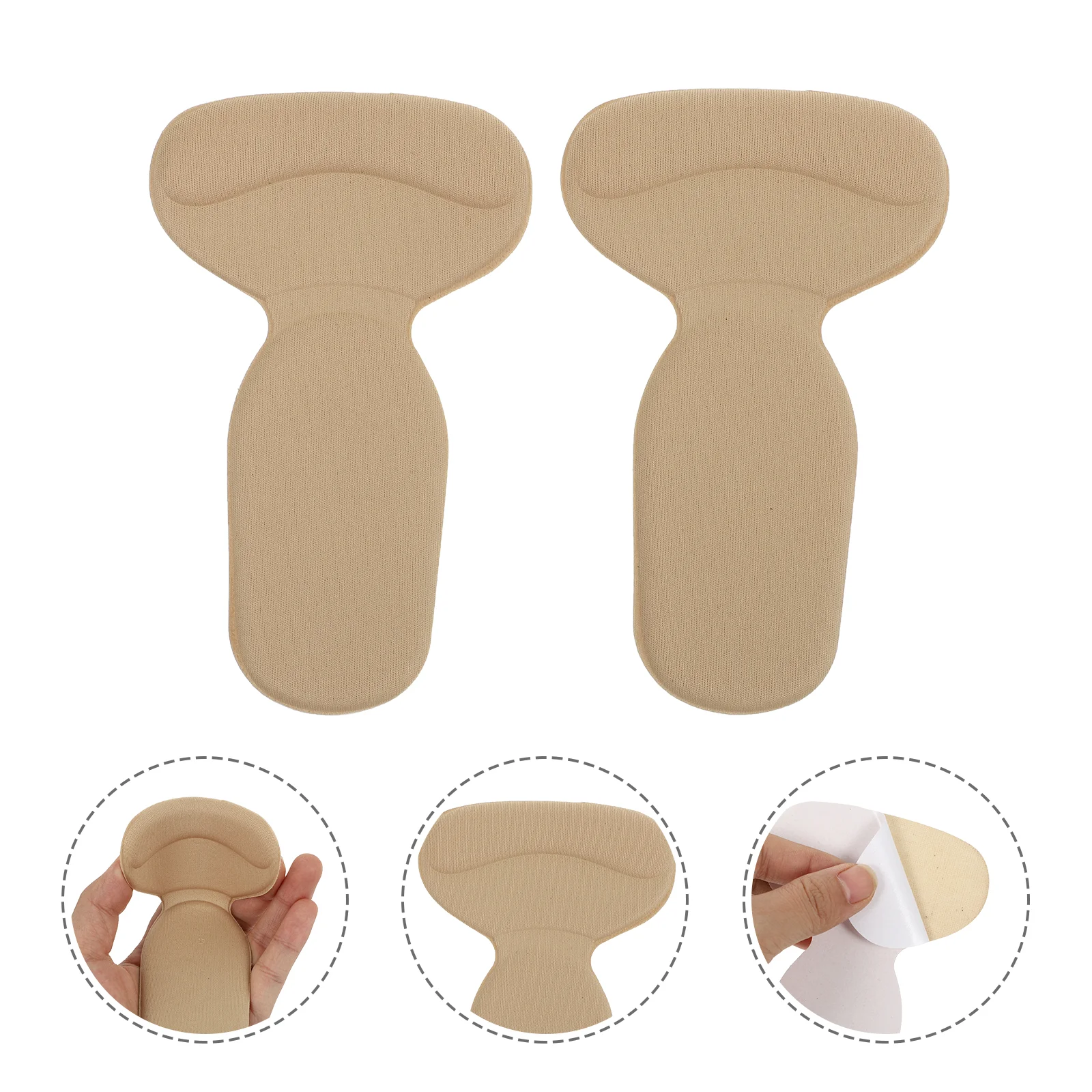 

5 Pairs Premium Heel Pads Self Adhesive Heel Grips 2 in 1 Heel Cushion Inserts