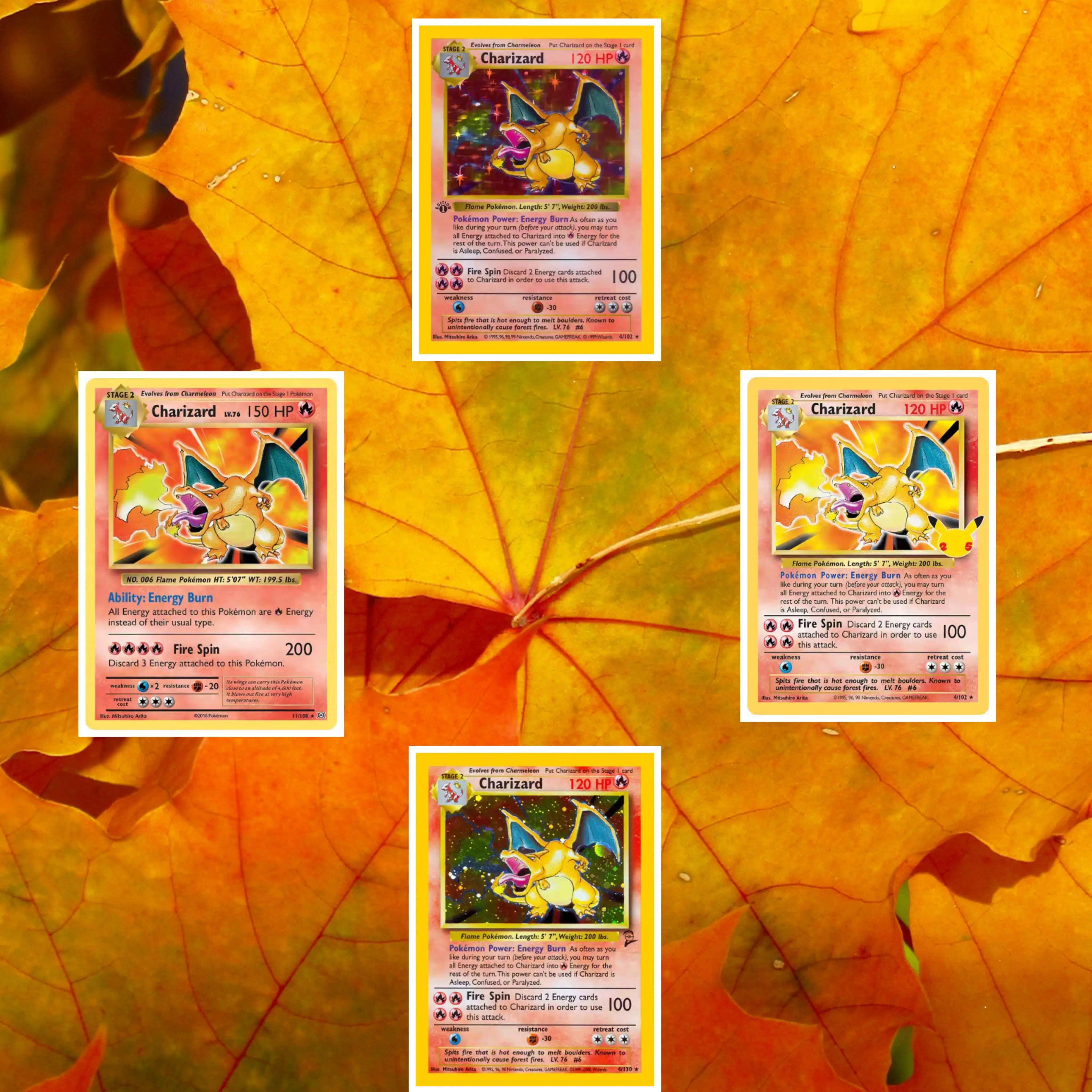 PTCG карты покемонов английская версия серия Charizard голографическая флэш-карта