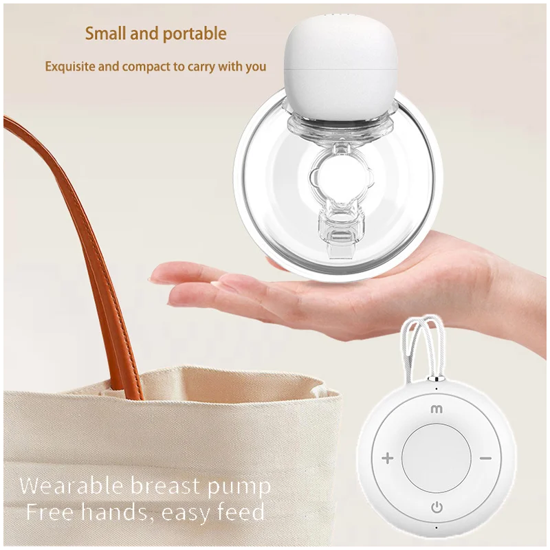 

Wearable Breast Pump Hands Free Electric Portable Breast Cup BPA-free Breastfeeding Milk Collector
