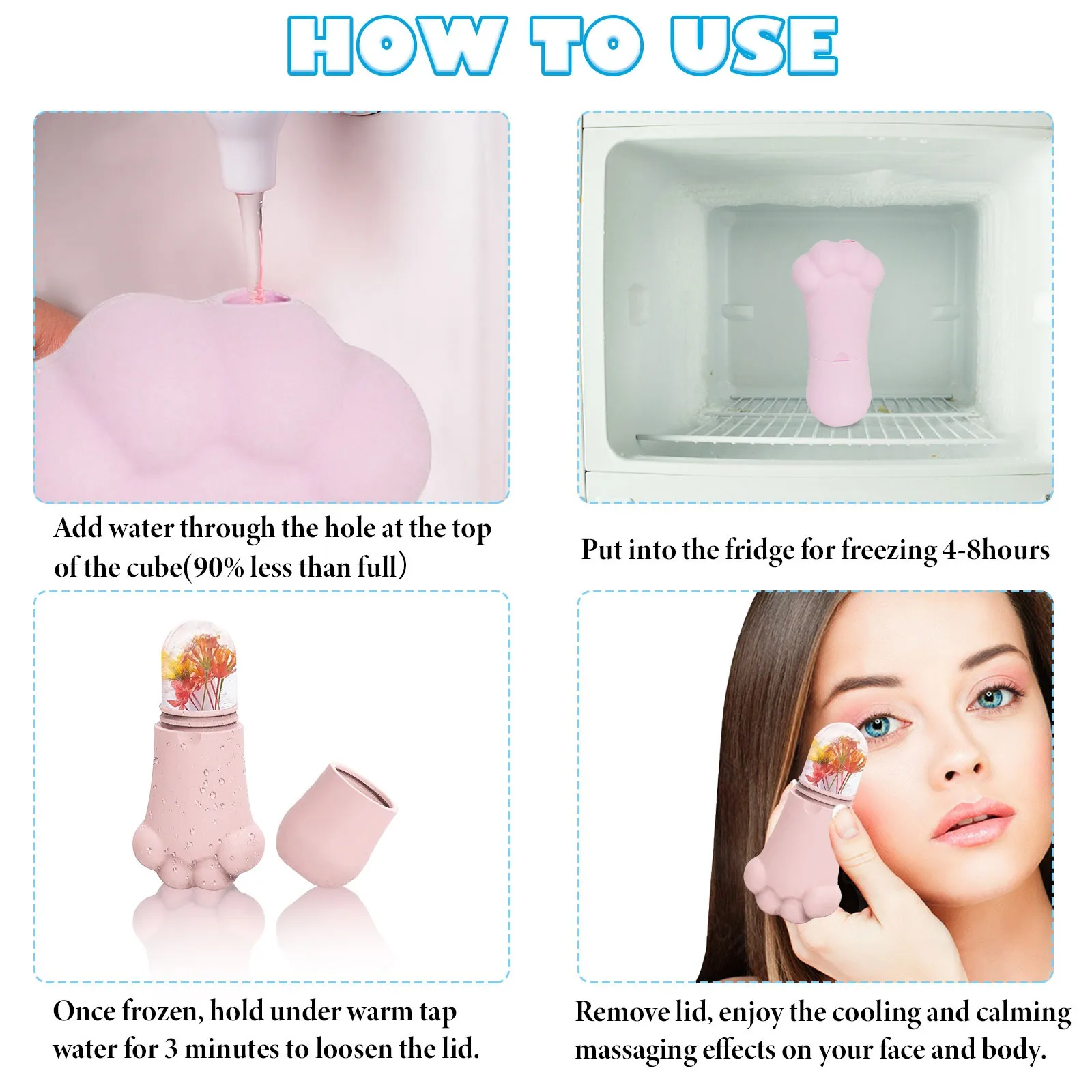 Силиконовые подносы в виде кошачьих лап массажные шарики для ухода за кожей