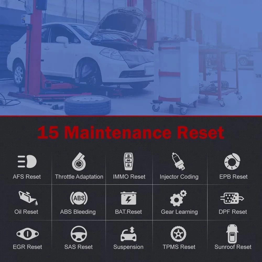 Фото THINKCAR BT OBD2 автомобильный сканер, все системы, считыватель кодов, масло ABS DPF 15, сброс OBD, автомобильный диагностический инструмент PK Thinkdiag №3