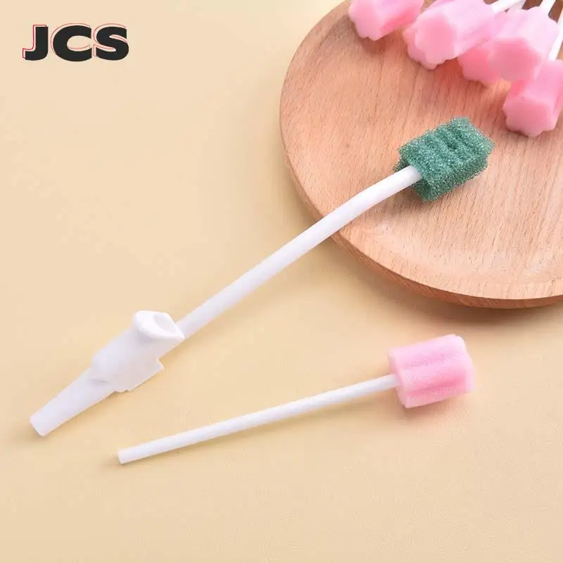 

1pc Disposable Oral Care Sponge Swab Cleaner Mouth Swabs With Stick Sponge Head Tooth Cleaning Tools Oral Moisturize Refresh