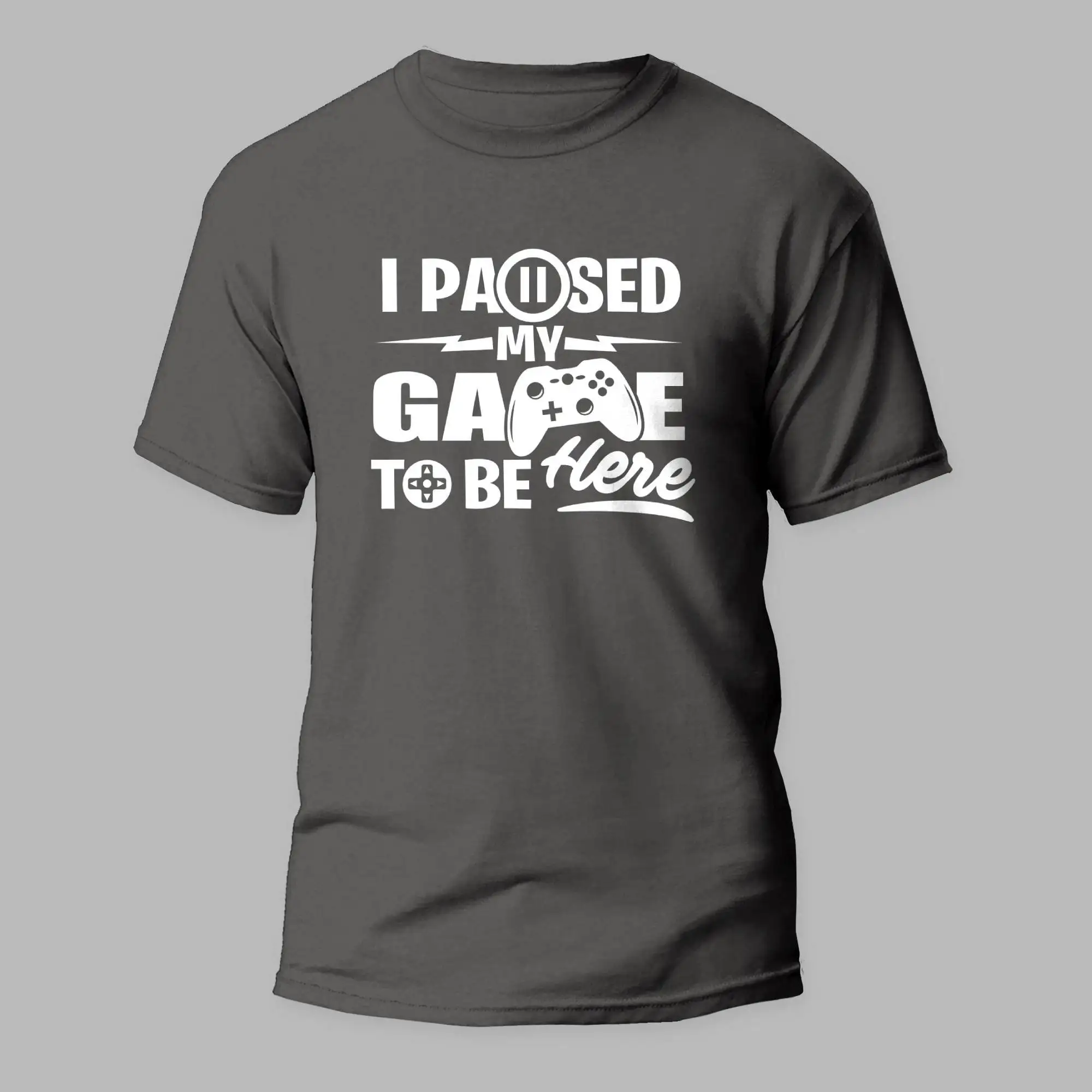 Геймер я рассул свою игру чтобы быть здесь одноцветная игровая футболка Flat Txt