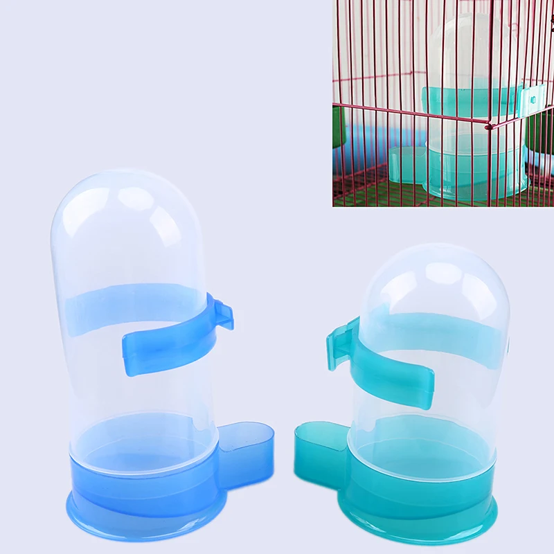 

Bird Feeder Pet Drinking Waterer Plastic Automatic Water Feeding Bowls Parrot Cage Food Container Animals Supplies Random Color