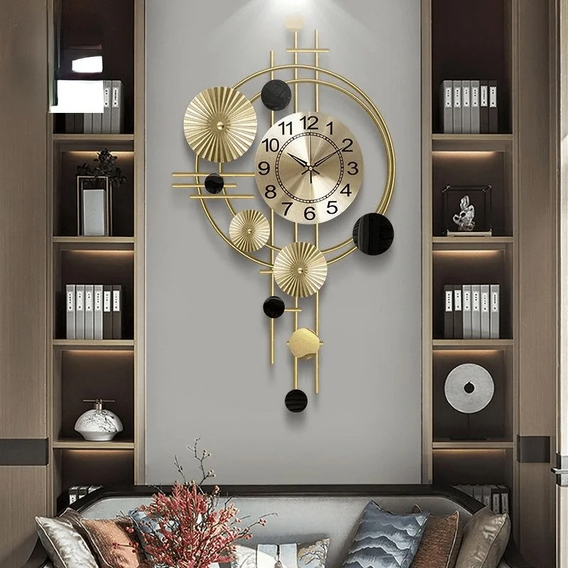 

Скандинавские металлические часы Современный дизайн гостиная настенные часы креативное украшение для дома часы бесшумные настенные часы настенные Подвесные часы