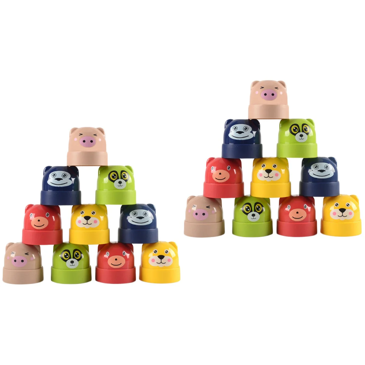 

Stacking Toys Blocks Kids Toy Educational Building Block Wooden Early Child Learning Cartoon Tower Developmental Matching
