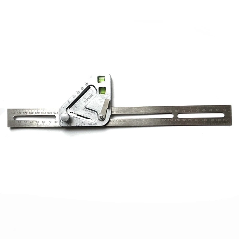 

Woodworking Measuring Tool Kits Multifunctional Triple-Cornered Ruler Revolutionary Carpentry Tool Silver