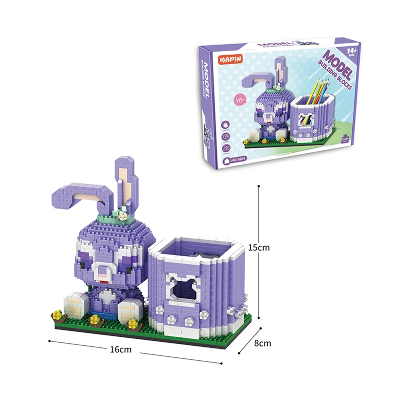 Креативный держатель для ручек в виде медведя Пикачу строительные блоки серия